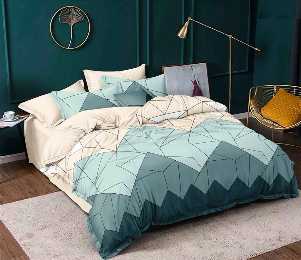 The Home Style Super Soft Glace Cotton 350 Tc King Size Ac Comforter Ll Blanket Ll Duvet With 1 King Size Elastic Fitted Bedshee