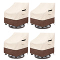 LSongSKY Patio Swivel Chair Cover 4 Pack,Waterproof Heavy Duty Patio Chair Covers,Swivel Chair Cover for Outdoor Furniture Cover