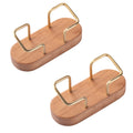 Muso Wood Business Card Holder For Desk, Wooden Creative Business Card Display For Desk, Wood Business Card Stand For Office, Ta