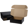 Sodissa 12X9X4 Inches Shipping Boxes Pack Of 20, Packaging Corrugated Cardboard Mailer Boxes For Small Bussiness, Black