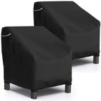 Startwo Patio Chair Covers 2 Pack Outdoor Furniture Covers Waterproof Fit For 29' W X 30' D X 36' H, Lounge Deep Seat Cover, Heavy Duty Chair Covers For Lawn Furnitures, Black