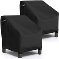 Startwo Patio Chair Covers 2 Pack Outdoor Furniture Covers Waterproof Fit For 38'W X 31'D X 29'H,Heavy Duty Lawn Chair Covers For Lounge Deep Seat, Black