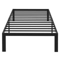 Simple Deluxe Twin Size Bed Frame, 14 Inch Platform Bed No Box Spring Needed, Sturdy Metal Bed Frame Twin Size, Storage Space Un