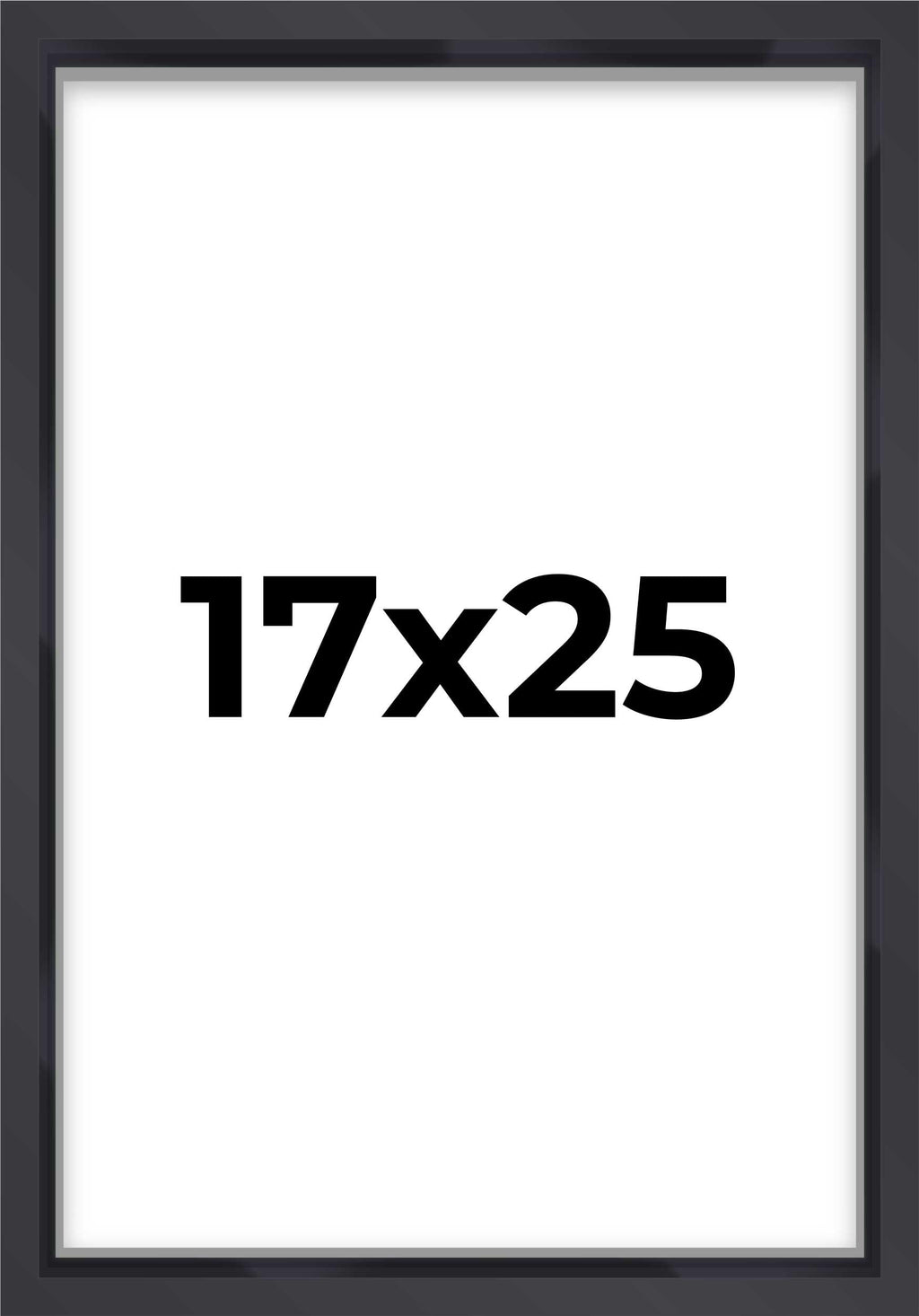 17x25 Black Contemporary Shadow Box Frame | 1'' Depth of Usable Space| Interior Size 17x25 or 25x17 Inches| UV Resistant Acrylic