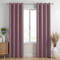 Homemonde 75% Blackout Solid Opaque Curtains For Long Door 8 Feet Pack Of 2  Room Darkening And Privacy Drapes, Thermal Insulat