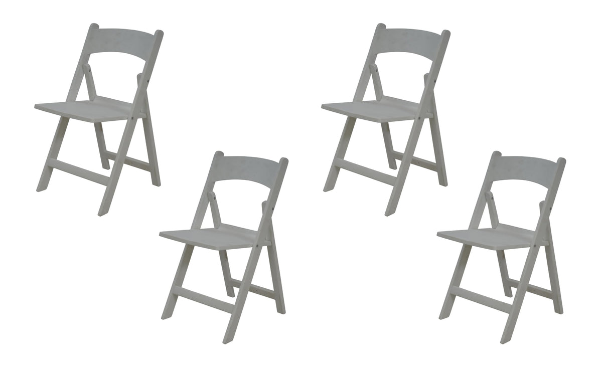 Supreme Furniture Joy Foldable Plastic Chair Set Of 4 | 40 Months Warranty|Space Saving Chair For Home Garden Office Living Room