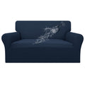 Easy-Going 100% Waterproof Oversized Loveseat Couch Cover, Dual Waterproof Sofa Cover, Stretch Jacquard Sofa Slipcover, Leakproof Furniture Protector For Kids, Pets, Dog And Cat, Dark Blue