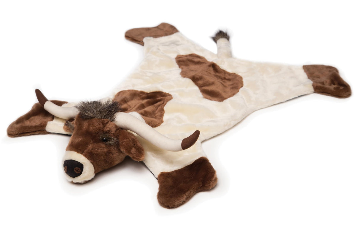 Carstens, Inc. Plush Longhorn Animal Rug, Small