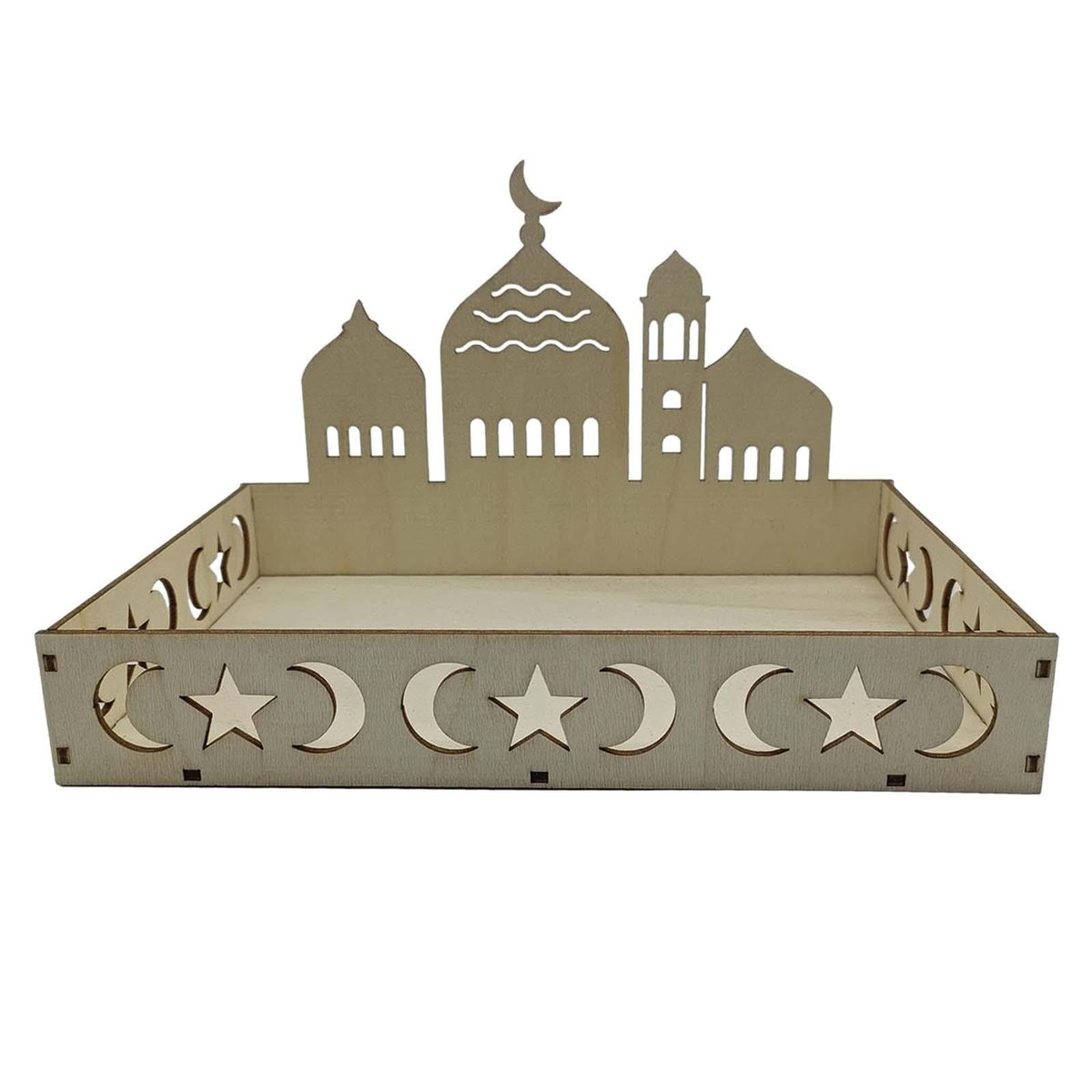 CALANDIS Ramadan Serving Tray Table Decoration Ramadan Tray for Snack Dessert Biscuit C | Party Decorations | Party Supplies | G