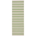 SAFAVIEH Courtyard Collection 2'3' x 12' Green/Beige CY6062 Stripe Indoor/ Outdoor Patio Backyard Mudroom Runner Rug