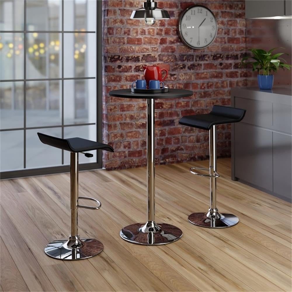 Winsome Spectrum, 23.66 in x 23.66 in x 39.76 in, Black/Metal