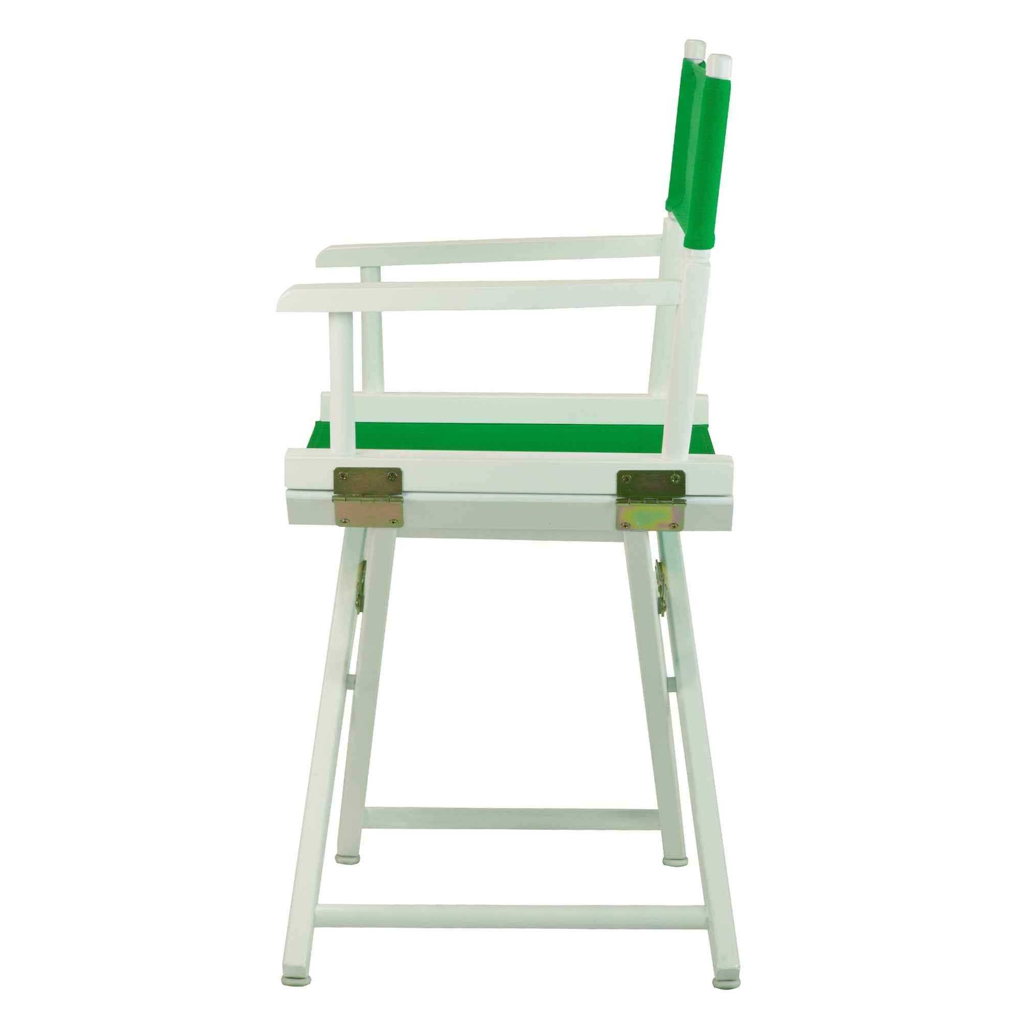 Casual Home 18" Director'S Chair White Frame With Green Canvas