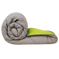 Shopingtrade Microfibre Reversible Comforter, Double Bed 250 Gsm (Multicolour13) Grey & Green