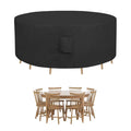 Easy-Going Round Patio Furniture Cover Waterproof Outdoor Dining Table And Chair Cover Anti-Uv Outside Sectional Sofa Set Covers