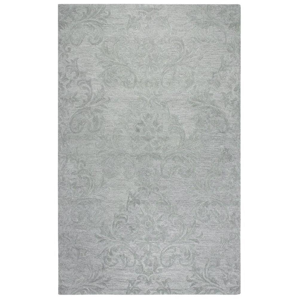 Rizzy Home Alora Decor Emerson 8' X 10' Damask Grey/Gray/Rust/Blue Hand-Tufted Area Rug