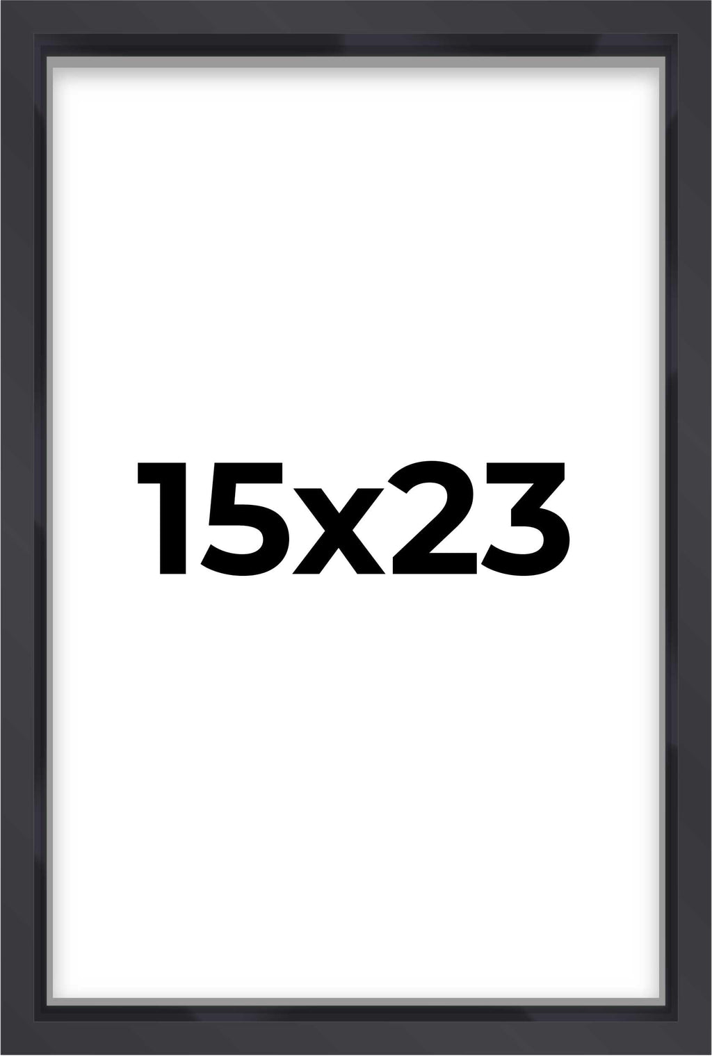 15x23 Shadow Box Frame Contemporary Black | 1'' Depth of Usable Space| Interior Size 15x23 or 23x15 Inches| UV Resistant Acrylic