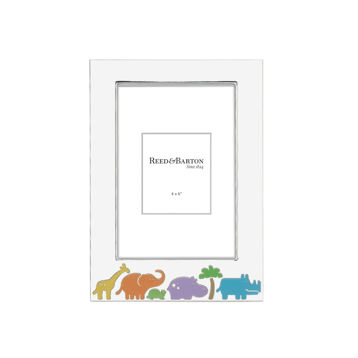 Reed & Barton 9146 Jungle Parade Silverplate 4 X 6 Frame
