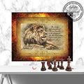 Be Strong & Courageous | Joshua 1:9 | Christian Wall Art (11x14)