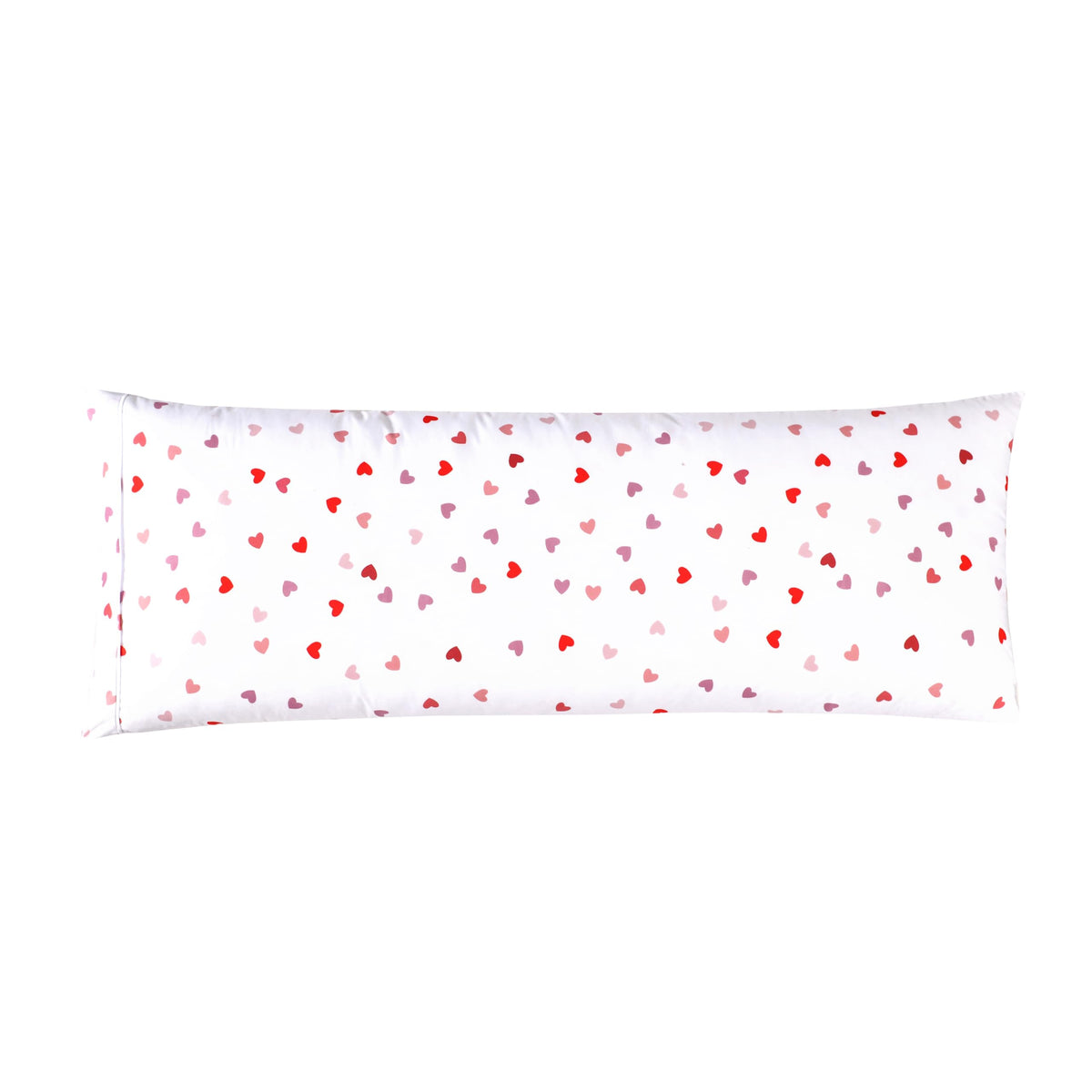Elegant Comfort Ultra Soft 1-Piece Set Hearts Print Pillowcases - 1500 Premium Hotel Quality Microfiber, Soft And Smooth Hidden Zipper Closure 1-Piece Pillow Covers - Body Pillowcase, Valentina
