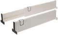 Ideaworks S/2 Adjustable Drawer Dividers, White