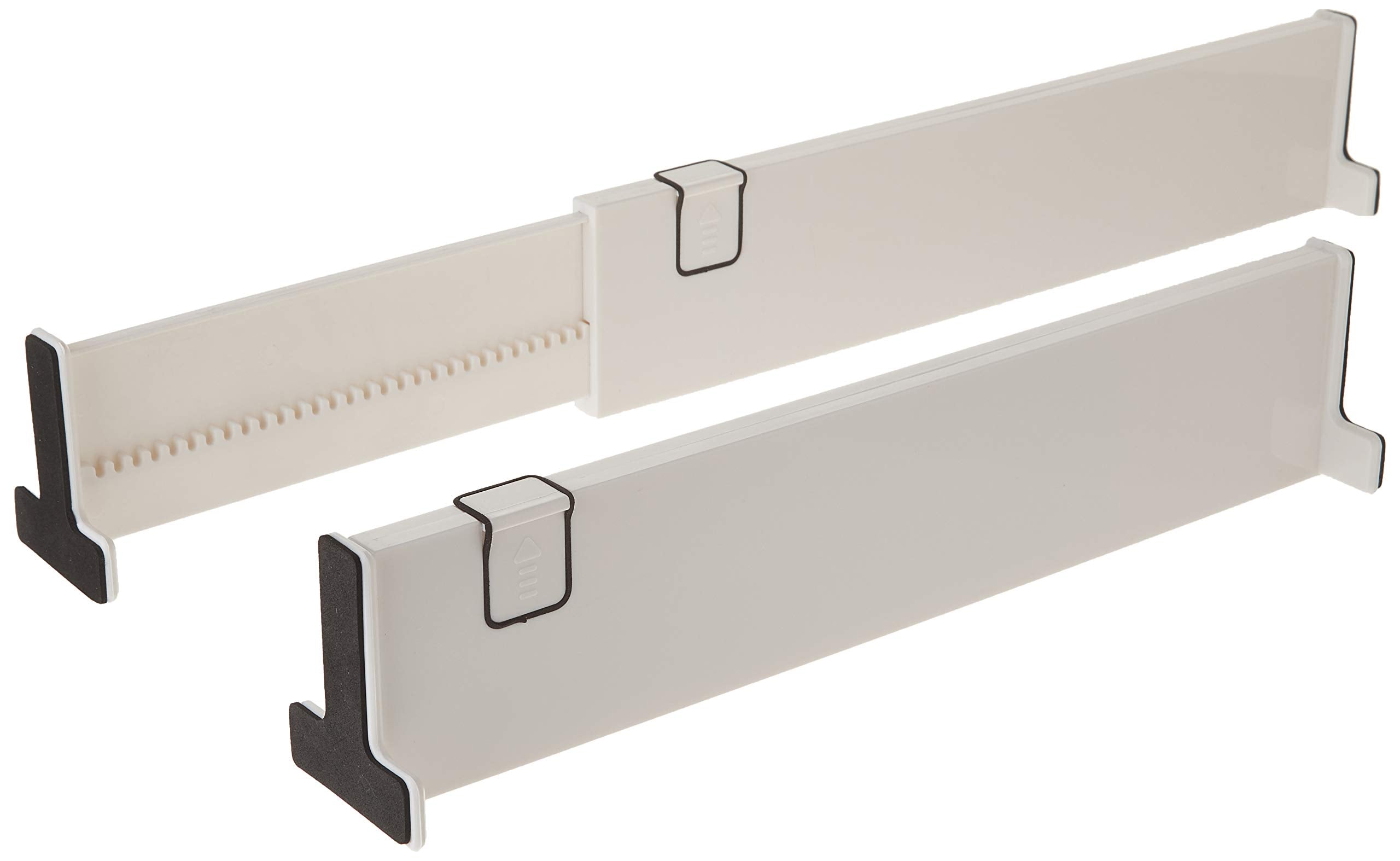 Ideaworks S/2 Adjustable Drawer Dividers, White