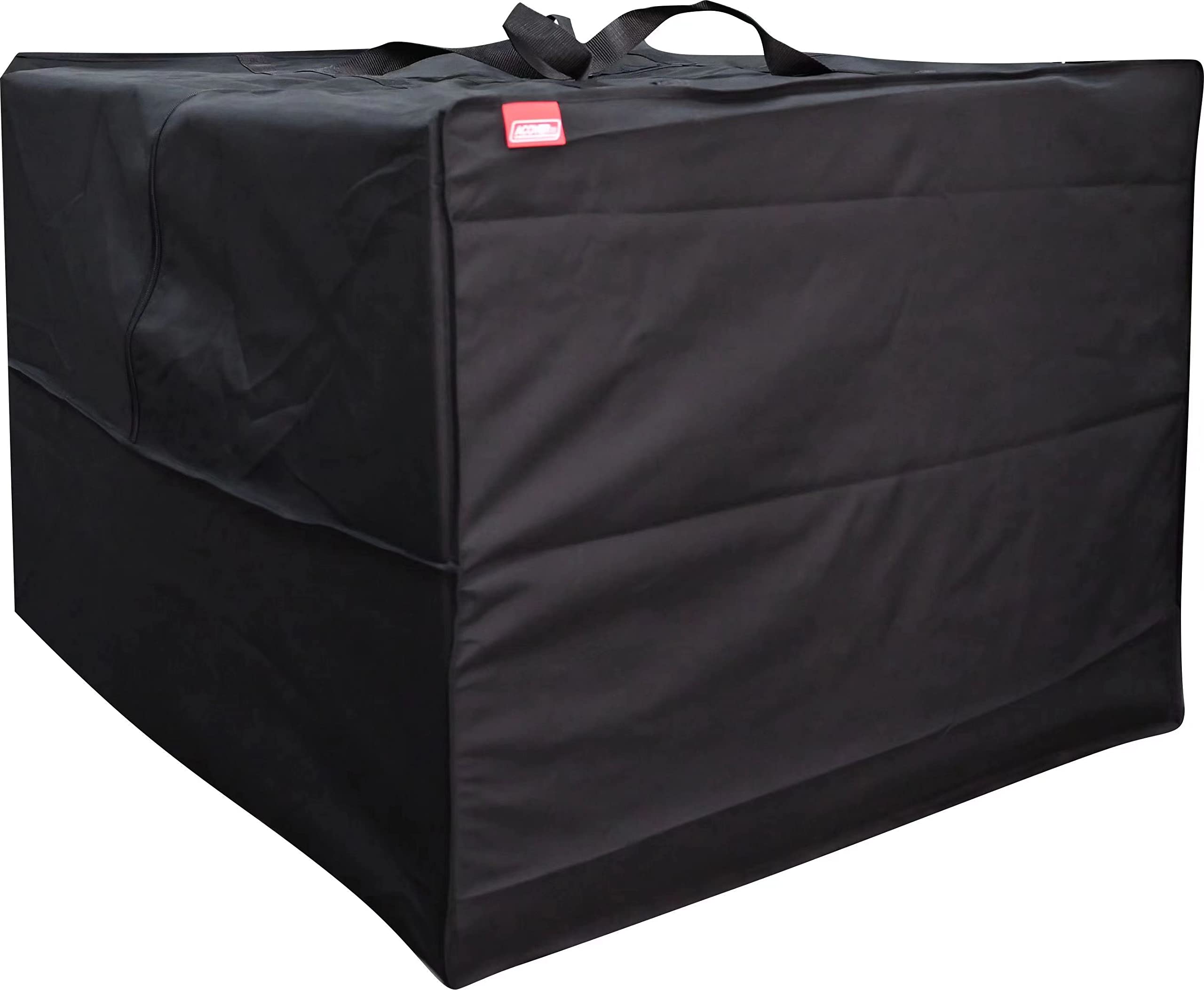 Acoveritt Outdoor Square Cushion/Cover Storage Bag, Protective Zippered Storage Bags With Handles, 32'L X 32'W X 24'H Black