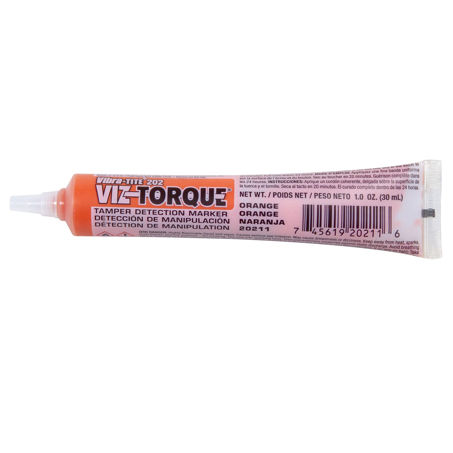 Vibra-Tite Viz-Torque Tamper Detection Marker Orange (20211)