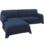 Turquoize Sectional Couch Covers L Shape Couch Cover Sectional Sofa Cover Washable 2 Pieces Couch Covers for Sectional Sofa Feat