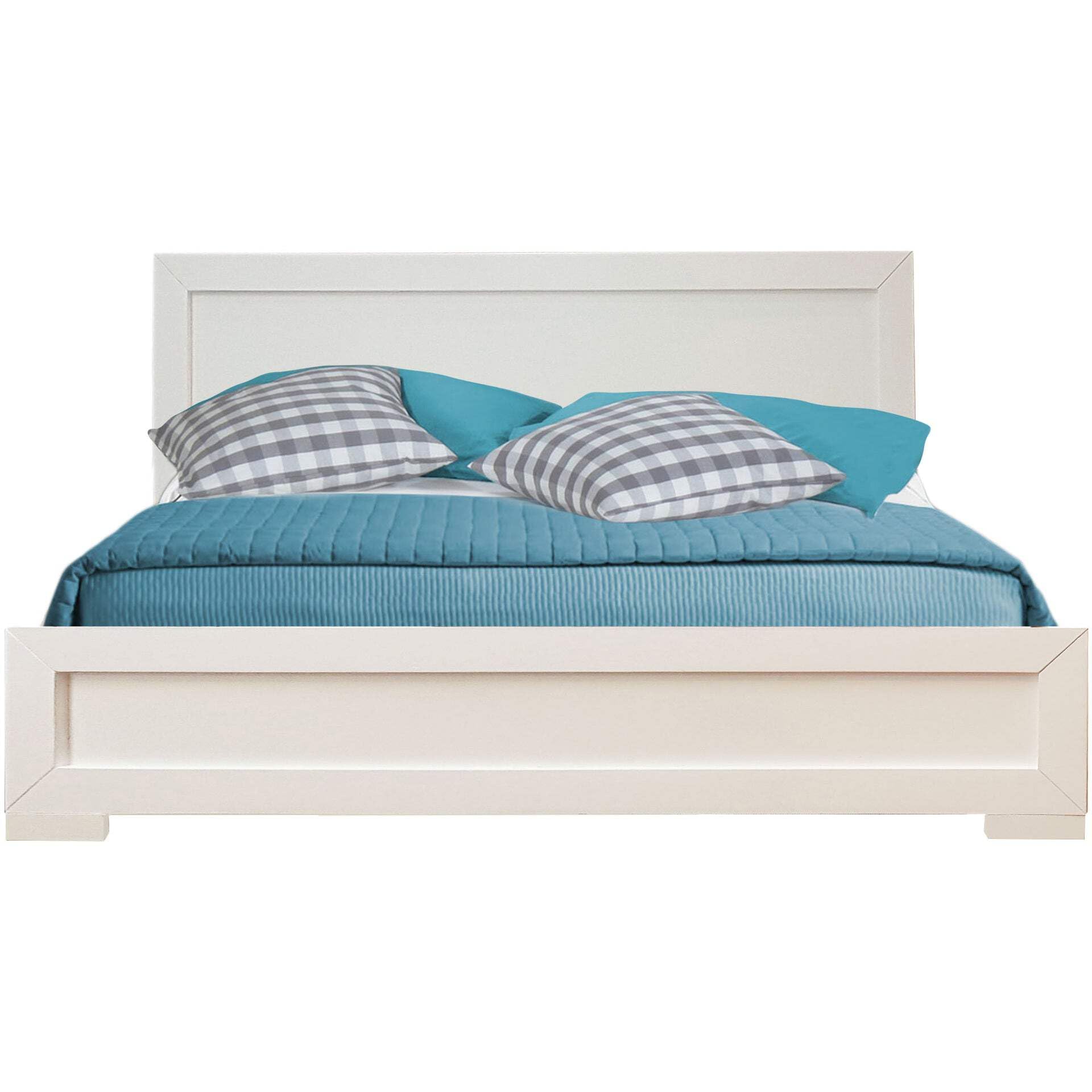 Camden Isle Oxford Platform Bed, White, Queen