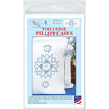 Jack Dempsey White Standard Polycotton Pillowcase Perle XX Stars #160054