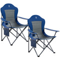 EVER ADVANCED Folding Camping Chair with High Back Padded 2 Pack Oversized Portable Lawn Chairs Lightweight Sturdy Steel Foldabl