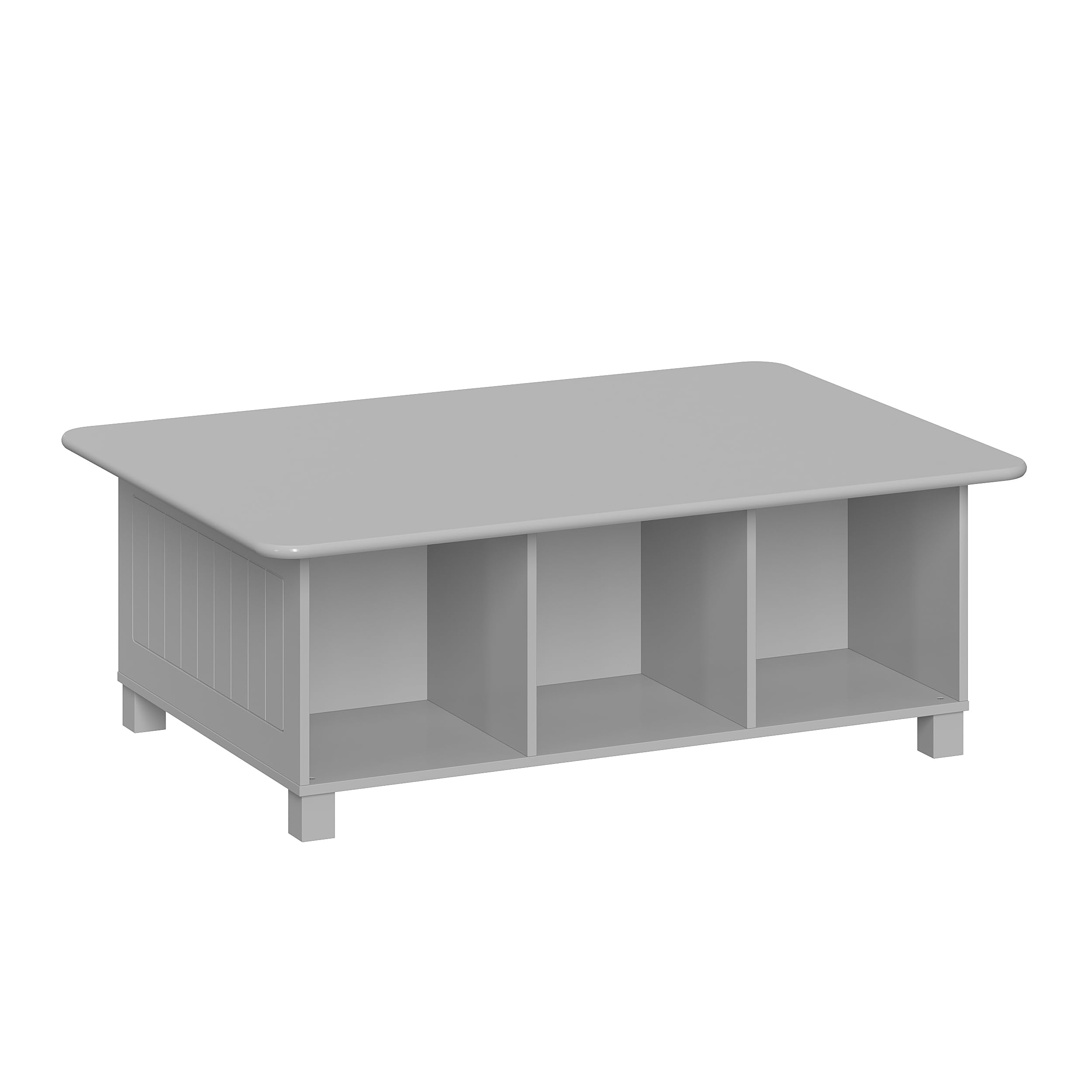 RiverRidge Kids 6 Cubby Storage Gray Activity Table,Grey