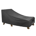 Ultcover Waterproof Patio Lounge Chair Cover Heavy Duty Outdoor Chaise Lounge Covers - 80L X 28W X 30H Inch, Black