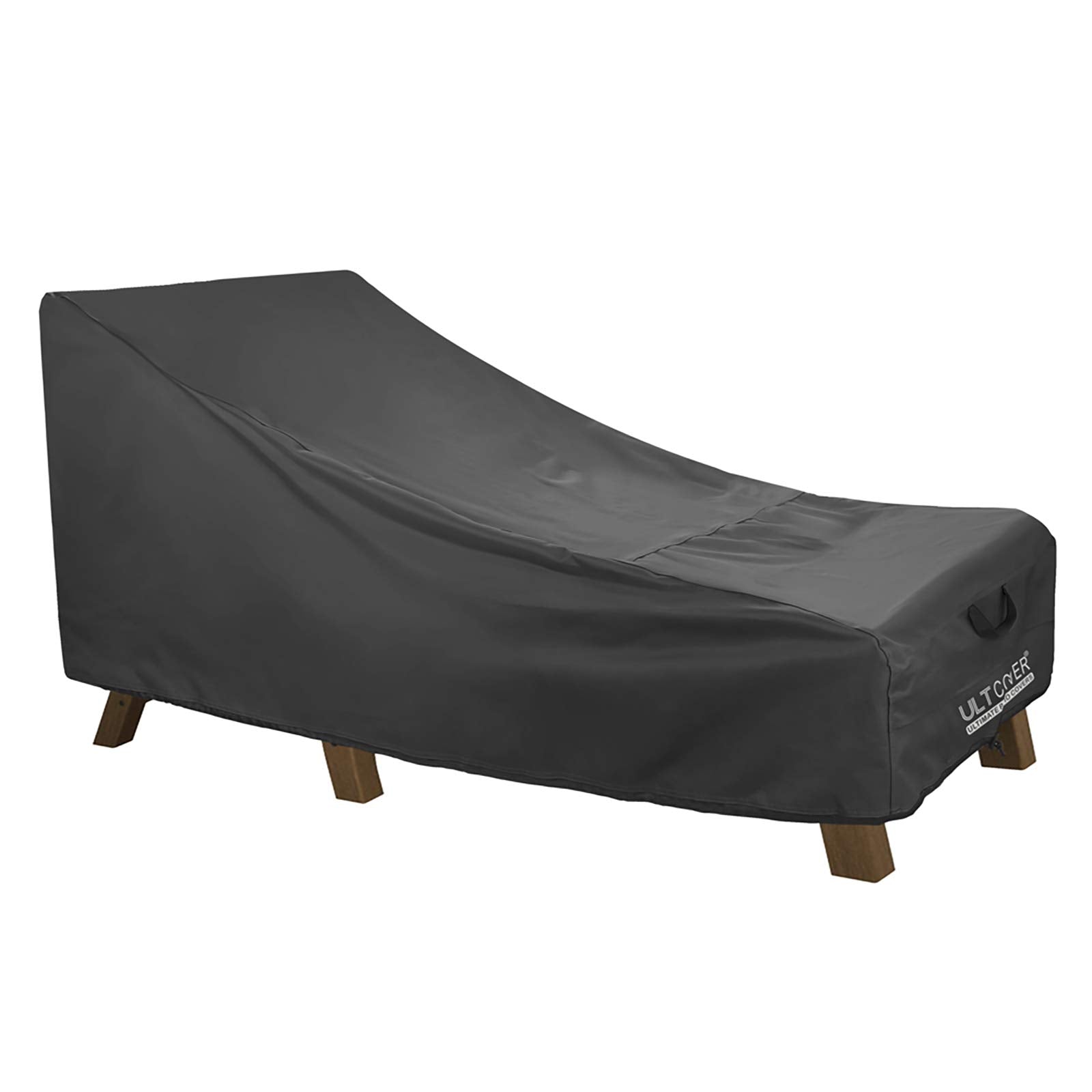 Ultcover Waterproof Patio Lounge Chair Cover Heavy Duty Outdoor Chaise Lounge Covers - 80L X 28W X 30H Inch, Black