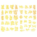 Seasonstorm Golden Small Talk Chitchat Words Aesthetic Scrapbook Collage Paper Journal Stickers Fancy Stationery Accessories Cra