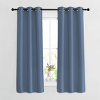 Nicetown Blackout Curtains & Drapes 63 Inch Long - Grommet Window Treatment Energy Saving Thermal Insulated Room Darkening For L