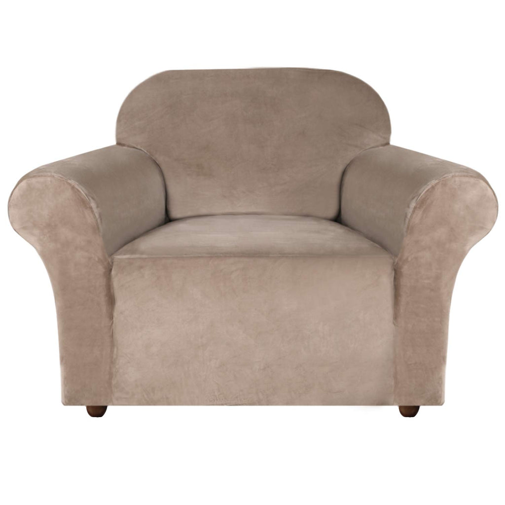 Turquoize Stretch Velvet Chair Cover Sofa Chair Covers For Living Room Armchair Cover Chair Slip Covers With Arms Chair Slipcove