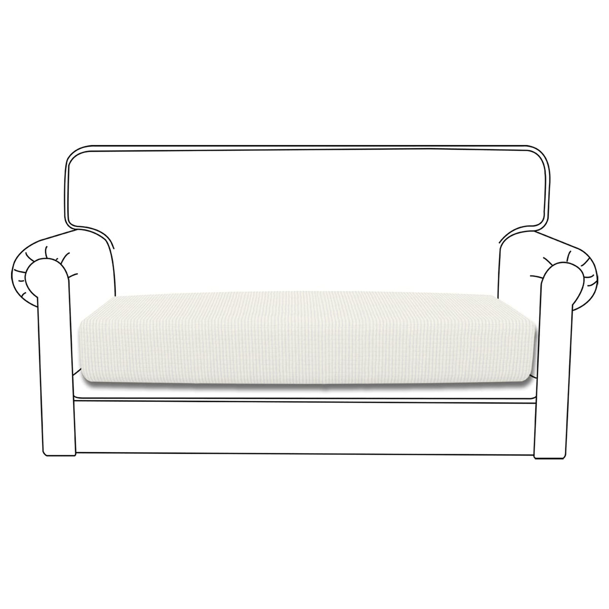 Easy-Going Stretch Loveseat Cushion Cover Sofa Cushion Furniture Protector Sofa Seat Sofa Slipcover Sofa Cover Soft Flexibility