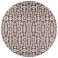 Sedona Sn6 Brown Southwestern Rug Round 4' X 4'