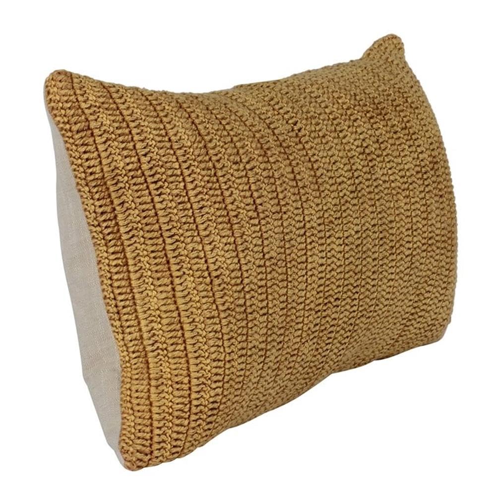 Kosas Home Nakeya 14X26 Belgian Flax Linen Fabric Throw Pillow In Honey Yellow