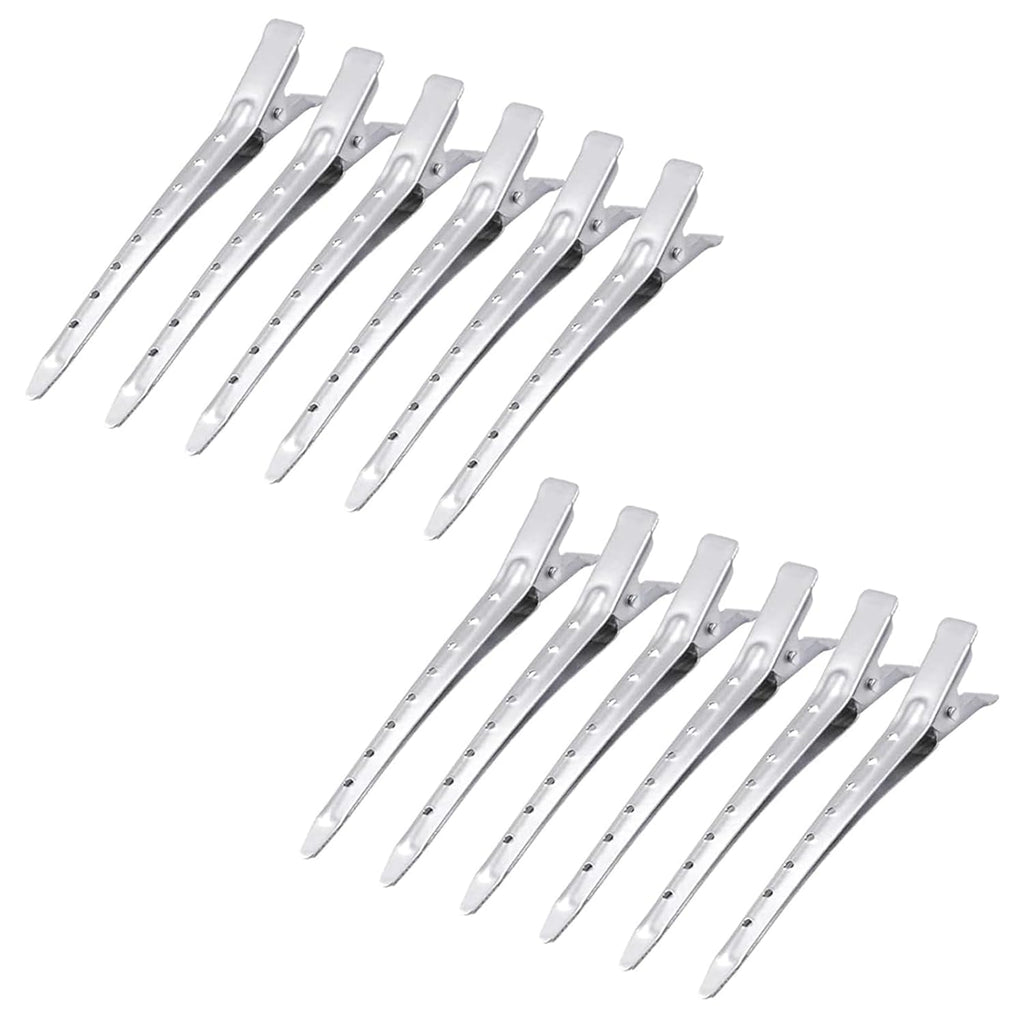 Soft 'N Style Duck Bill Clips Steel, 12 Bag