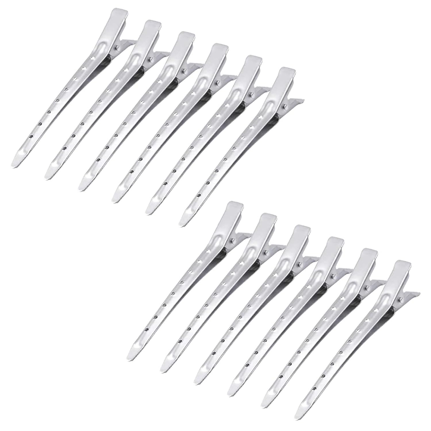 Soft 'N Style Duck Bill Clips Steel, 12 Bag