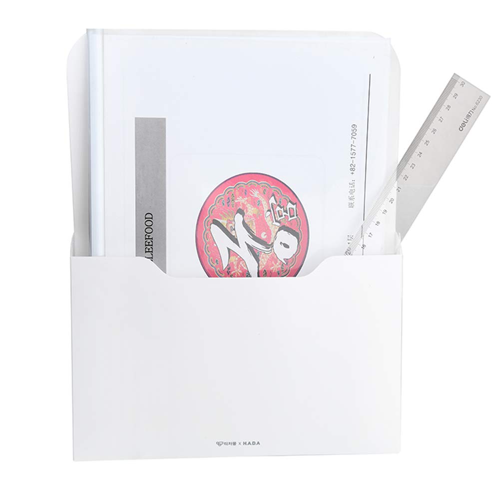2 Pack Magnetic File Holder - Paper Holder, Pocket Organizer,Hanging Wall File Organizer Office Supplies Storage, Magazine Mail