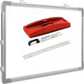 Eclet Non Magnetic 1.5 X 2 Feet Double Sided White Board Front Side Whiteboard Marker Surface And Back Side Chalkboard Surface W