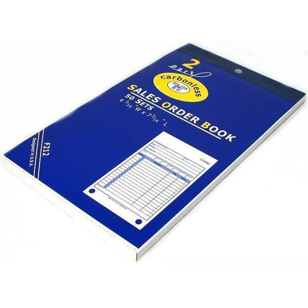 Sales Order Receipt Forms Carbonless Record Sheet Book 4 3/16' X 7 3/16'