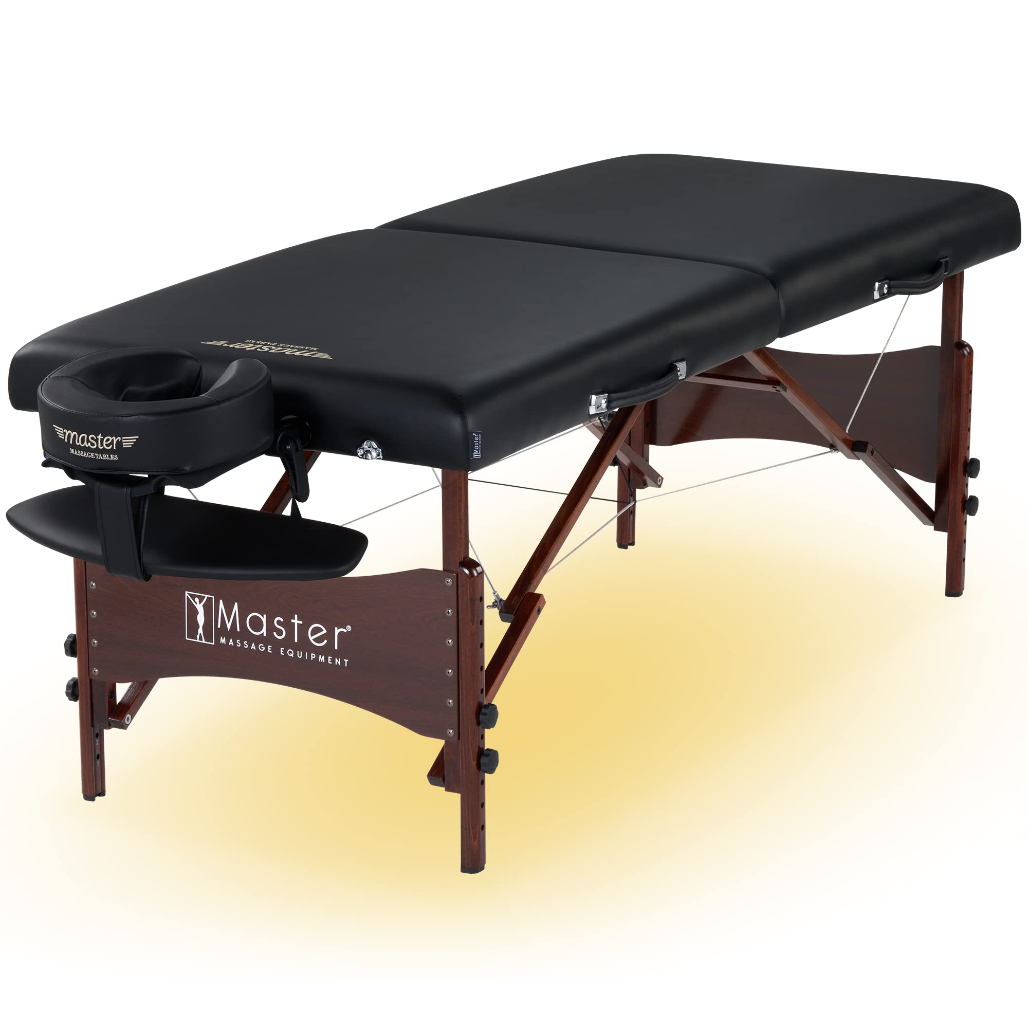 Master Massage Newport Massage Table, +Ambient Light, Black