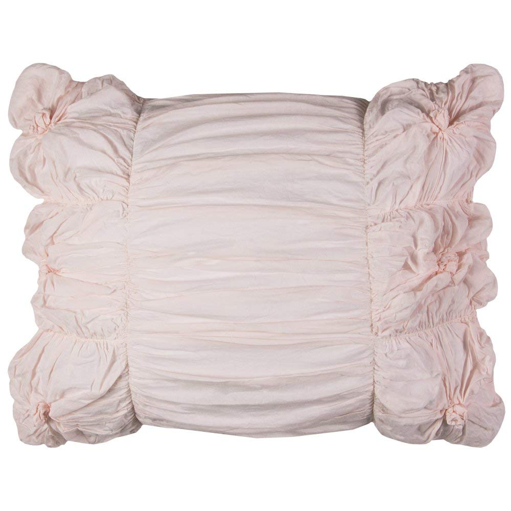 Rizzy Home | BT1392 | Polyester Comforter | 90"x92" Pink Solid