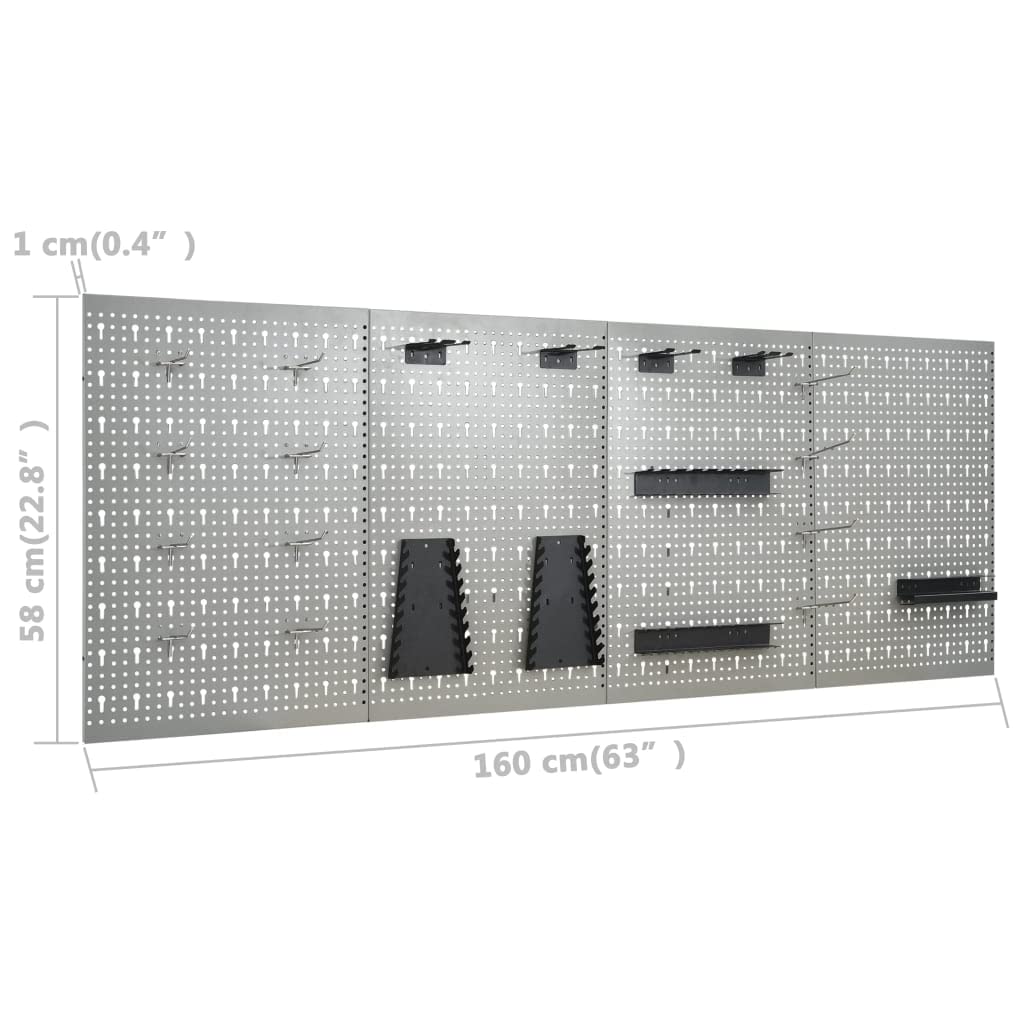 Vidaxl Workbench With Four Wall Panels