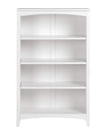 Camaflexi Shaker Style 4 Shelf Bookcase / Solid Wood / 48 inch High / Adjustable Shelving / Closed Back / Display Bookshelf for 