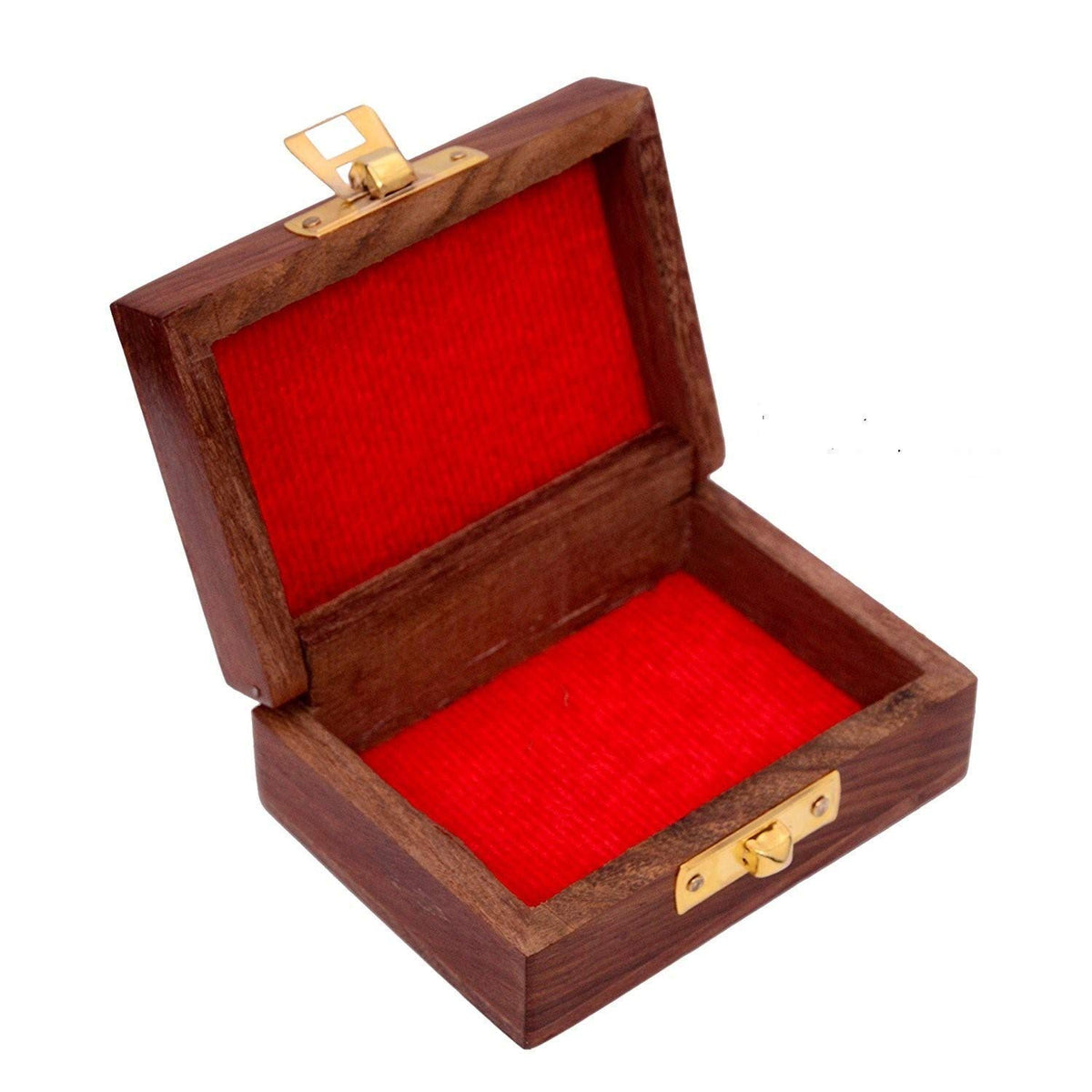 Giftoshopee Wooden Small Storage Box for Jewellery/Gifts/Showcase (Pack of 1) (Size  9 x 6.5 x 4 cm)